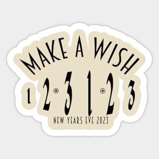 New Years Eve 123123 Make a Wish Sticker